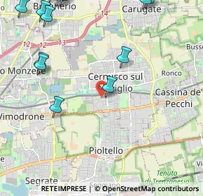 Mappa Via Don L. Sturzo, 20063 Cernusco sul Naviglio MI, Italia (3.16929)