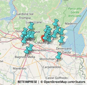 Mappa Via Quarena, 25080 Mazzano BS, Italia (10.241)
