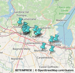Mappa Via Quarena, 25080 Mazzano BS, Italia (10.72722)