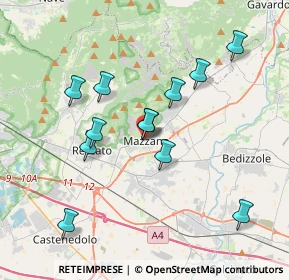 Mappa Via Quarena, 25080 Mazzano BS, Italia (3.50083)