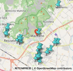 Mappa Via Quarena, 25080 Mazzano BS, Italia (2.375)