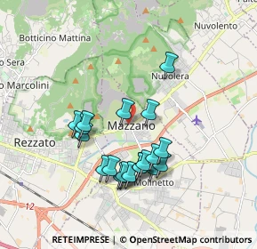 Mappa Via Quarena, 25080 Mazzano BS, Italia (1.6365)