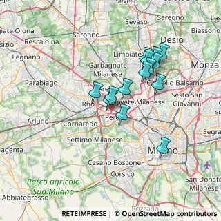 Mappa Largo Metropolitana, 20017 Rho MI, Italia (6.05071)