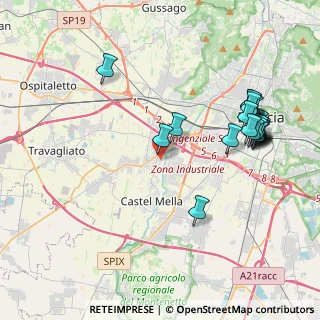 Mappa Via Galileo Galilei, 25030 Castel Mella BS, Italia (4.4155)