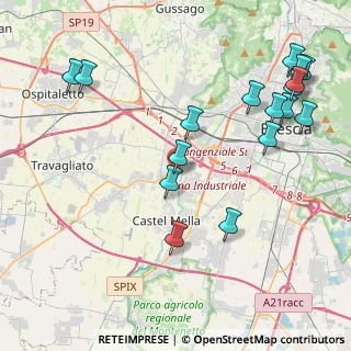 Mappa Via Galileo Galilei, 25030 Castel Mella BS, Italia (4.99529)