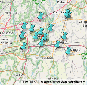 Mappa Via Ferdinando Magellano, 20062 Cassano d'Adda MI, Italia (6.68706)