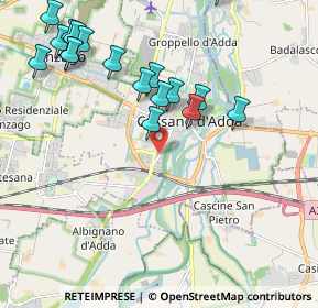 Mappa Via Ferdinando Magellano, 20062 Cassano d'Adda MI, Italia (2.5235)