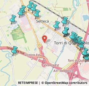 Mappa Strada M. Dal Pra, 36040 Torri di Quartesolo VI, Italia (1.3495)