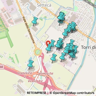 Mappa Strada M. Dal Pra, 36040 Torri di Quartesolo VI, Italia (0.46667)