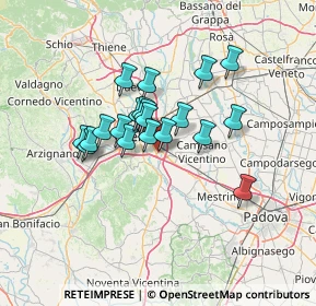 Mappa Strada M. Dal Pra, 36040 Torri di Quartesolo VI, Italia (10.045)