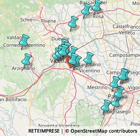 Mappa Strada M. Dal Pra, 36040 Torri di Quartesolo VI, Italia (14.8575)