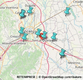 Mappa Strada M. Dal Pra, 36040 Torri di Quartesolo VI, Italia (8.1125)