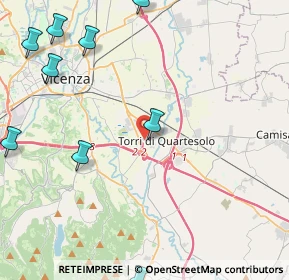 Mappa Strada M. Dal Pra, 36040 Torri di Quartesolo VI, Italia (6.71417)