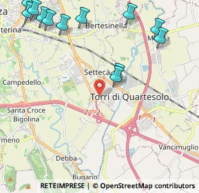 Mappa Strada M. Dal Pra, 36040 Torri di Quartesolo VI, Italia (2.91)