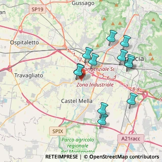 Mappa Via Redipuglia, 25030 Castel Mella BS, Italia (3.73083)