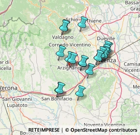 Mappa Via Cesare Battisti, 36071 Arzignano VI, Italia (11.443)