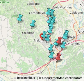 Mappa Via Cesare Battisti, 36071 Arzignano VI, Italia (6.688)