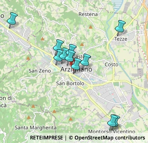 Mappa Via Sega, 36071 Arzignano VI, Italia (1.72909)