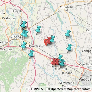 Mappa Via Magellano, 36043 Camisano Vicentino VI, Italia (7.8275)