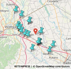Mappa Via Magellano, 36043 Camisano Vicentino VI, Italia (6.85)