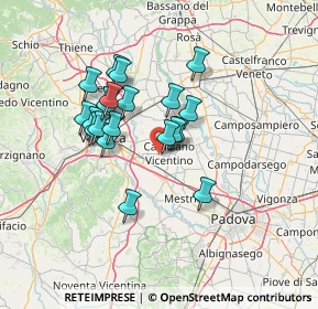 Mappa Via Magellano, 36043 Camisano Vicentino VI, Italia (11.218)