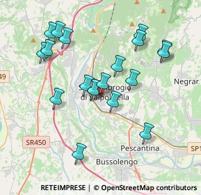 Mappa Via Don Emilio Aldrighetti, 37015 Sant'Ambrogio di Valpolicella VR, Italia (3.64)