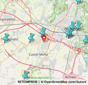 Mappa Via G. Di Vittorio, 25125 Brescia BS, Italia (5.27455)