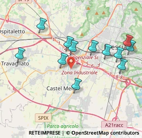 Mappa Via G. Di Vittorio, 25125 Brescia BS, Italia (3.96417)