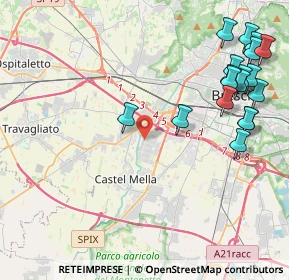 Mappa Via G. Di Vittorio, 25125 Brescia BS, Italia (5.26333)