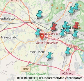 Mappa Via G. Di Vittorio, 25125 Brescia BS, Italia (4.47571)