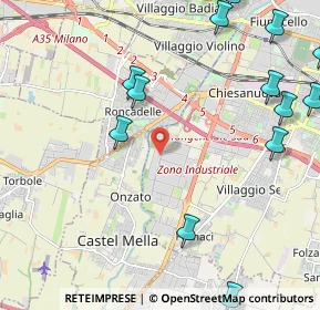 Mappa Via G. Di Vittorio, 25125 Brescia BS, Italia (2.985)