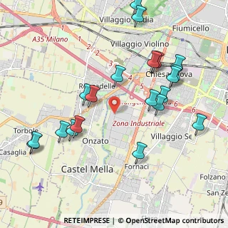 Mappa Via G. Di Vittorio, 25125 Brescia BS, Italia (2.2275)
