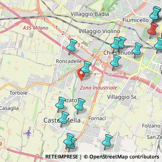 Mappa Via G. Di Vittorio, 25125 Brescia BS, Italia (3.07765)