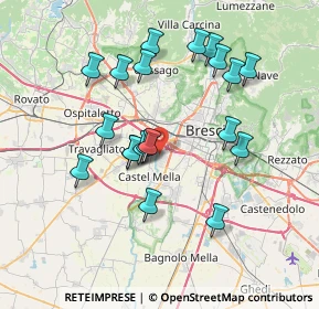 Mappa Via G. Di Vittorio, 25125 Brescia BS, Italia (6.91)