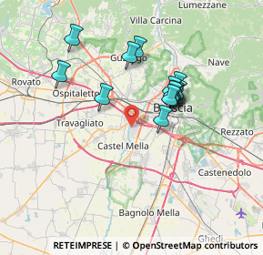 Mappa Via G. Di Vittorio, 25125 Brescia BS, Italia (5.88)