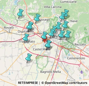 Mappa Via G. Di Vittorio, 25125 Brescia BS, Italia (6.38647)