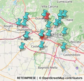 Mappa Via G. Di Vittorio, 25125 Brescia BS, Italia (7.08444)