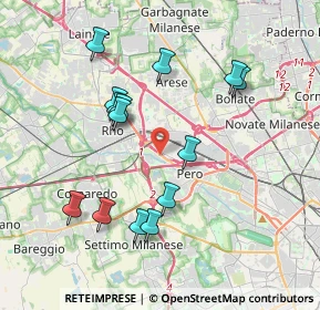 Mappa Via Lelio Basso, 20016 Pero MI, Italia (3.72286)