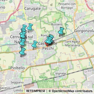 Mappa Via Cardinal Ferrari, 20060 Cassina De' Pecchi MI, Italia (1.609)