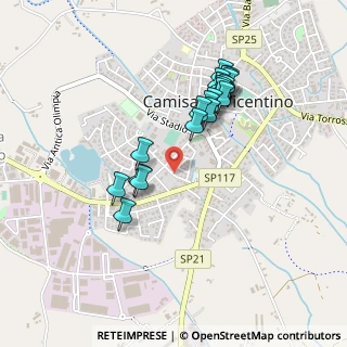 Mappa Via degli Alpini, 36043 Camisano Vicentino VI, Italia (0.4135)