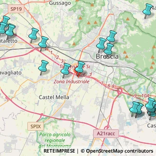 Mappa Via Filande, 25125 Brescia BS, Italia (6.7325)