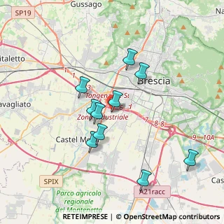 Mappa Via Filande, 25125 Brescia BS, Italia (3.83455)