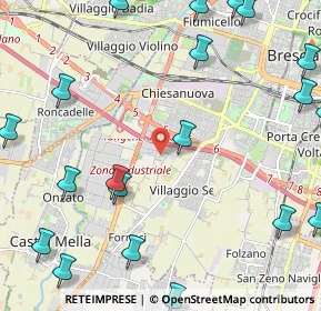 Mappa Via Filande, 25125 Brescia BS, Italia (3.1445)