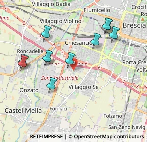 Mappa Via Filande, 25125 Brescia BS, Italia (1.99727)