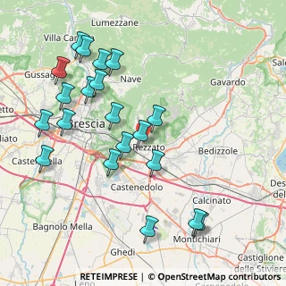 Mappa Via B. Castelli, 25086 Rezzato BS, Italia (8.798)
