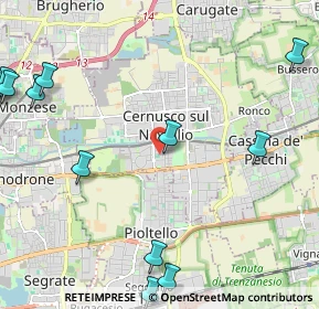 Mappa Via Fabio Filzi, 20063 Cernusco sul Naviglio MI, Italia (3.31071)