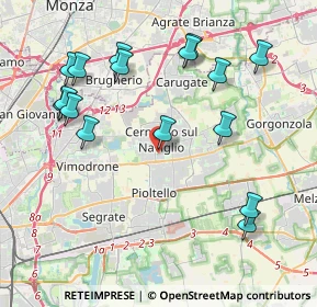 Mappa Via Fabio Filzi, 20063 Cernusco sul Naviglio MI, Italia (4.44313)