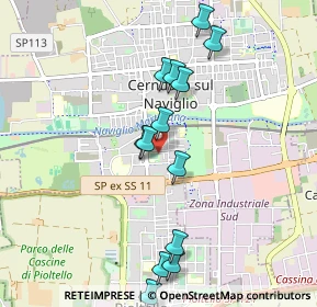 Mappa Via Fabio Filzi, 20063 Cernusco sul Naviglio MI, Italia (0.95923)