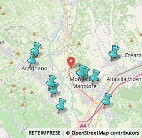 Mappa Via San Marco, 36075 Montecchio Maggiore VI, Italia (3.81273)