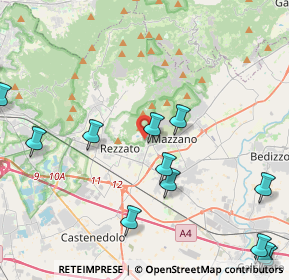 Mappa Via XX Settembre, 25086 Rezzato BS, Italia (6.30688)